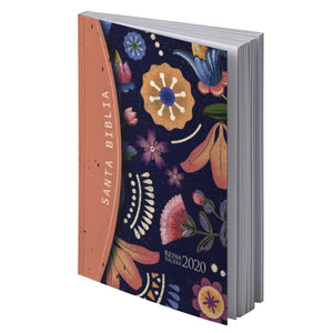 Biblia RVR 2020 Compacta Flores Rústica