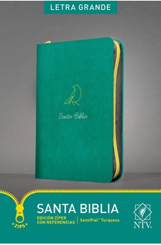Biblia NTV Ultrafina Referencias Turquesa Símil Piel con Índice y Cierre