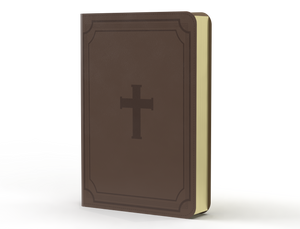 Biblia RVR 1960 Letra Gigante 14 puntos Símil Cruz Marrón