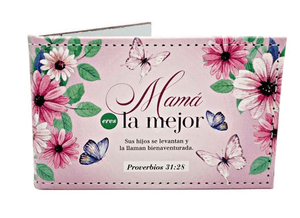 Espejito Compacto de Cuero Mamá