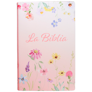 Biblia TLA Mediana Letra Grande 11 Puntos Vinil  Canto Rosa Lustre