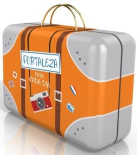 Fortaleza para Cada Día Caja de Promesas Metálica Maleta