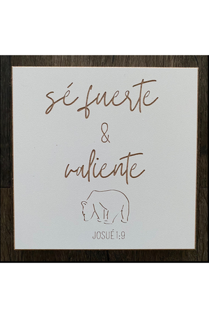 Cuadro - Se Fuerte - Josue 1:9 - Novedad