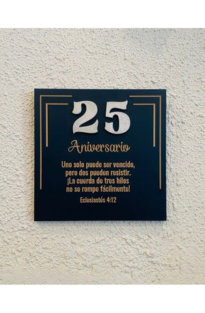 Cuadro - 25 Aniversario - Eclesiastes 4:12