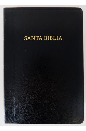 Biblia RVR 1960 Letra Grande Tamaño Manual Piel Fabricada Negro