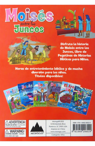 Image of Moises entre los Juncos Libro de Pegatinas