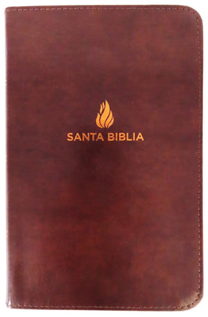 Biblia NVI Compacta Letra Grande Marrón Piel Fabricada