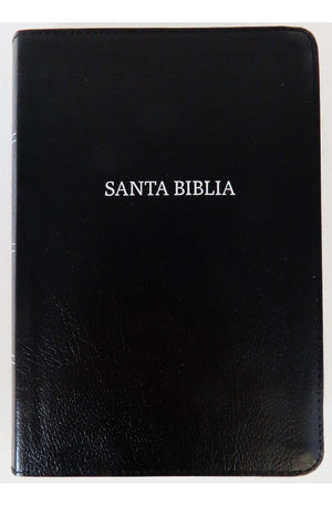 Biblia RVR 1960 Letra Grande Tamaño Manual Piel Fabricada Negro