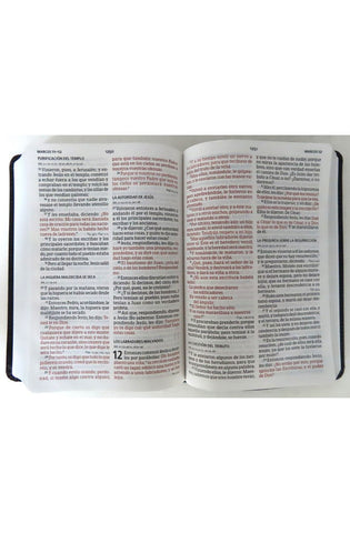 Image of Biblia RVR 1960 Letra Grande Tamaño Manual Piel Fabricada Negro