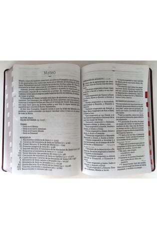 Image of Biblia RVR 1960 Letra Súper Gigante Marrón Piel Fabricada con Índice