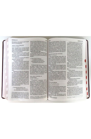 Image of Biblia NVI Letra Súper Gigante Piel Marrón con Índice