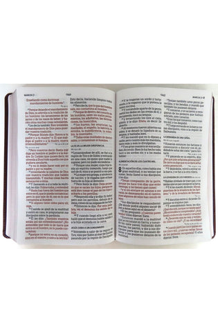 Image of Biblia RVR 1960 Letra Gigante Piel Fabricada Marrón