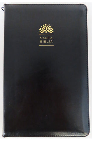 Image of Biblia RVR 1960 Letra Grande Tamaño Manual Negro con Cierre