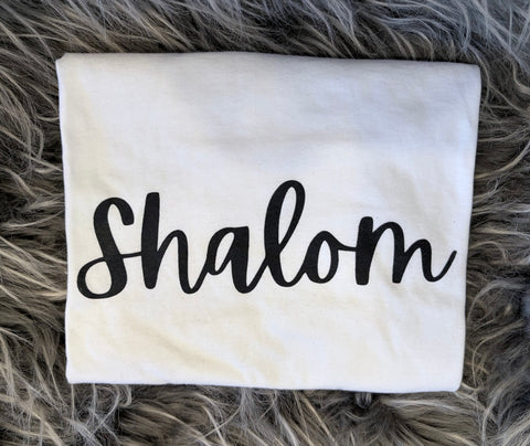 Image of Playera Shalom - Blanca - M - Mediana