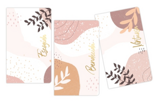 Libretas Set de 3 - Floral Rose / Notebooks Set of 3