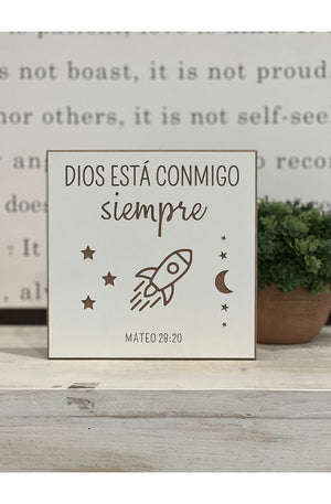 Cuadro - Dios Está Conmigo - Mateo 28:20