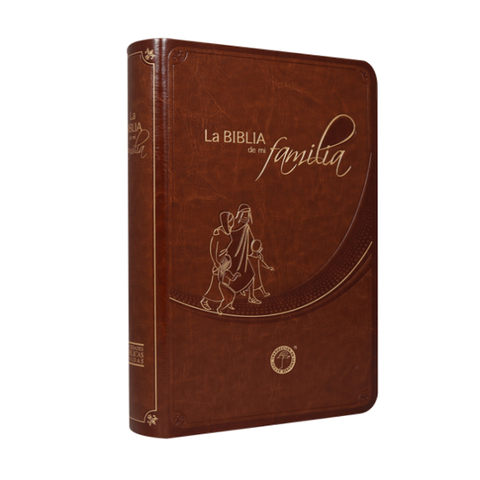 Image of Biblia TLA de Estudio de Mi Familia Mediana Letra Chica Símil Piel Café