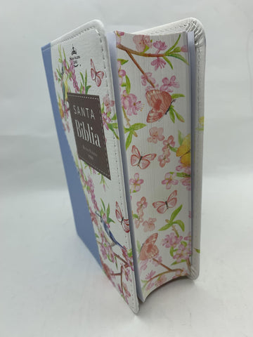 Image of Biblia RVR 1960 Bolsillo Turquesa Azul Símil Piel