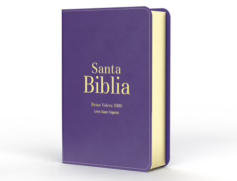 Image of Biblia RVR 1960 Letra Súper Gigante Símil Piel Púrpura