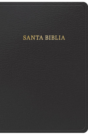 Biblia RVR 1960 Tamaño Manual Símil Piel Negra con Índice