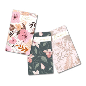 Libreta Set de 3 Oro