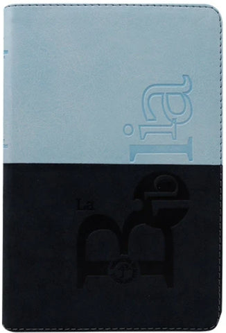 Image of Biblia TLA Mediana Letra Grande Símil Piel Azul Oscuro Azul Claro