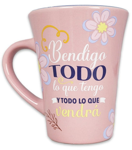 Image of Taza Mensajes de Bendicion Bendigo Todo lo que Tengo