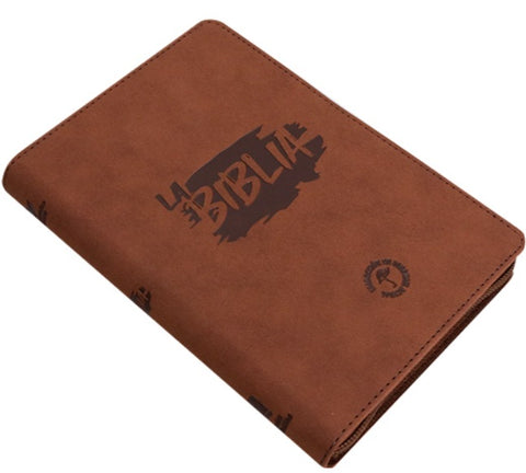 Image of Biblia TLA El Camino La Verdad y La Vida Mediana Letra Grande Símil Piel Marrón