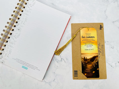 Image of Marcador de Libro con Tassel. Muéstrame tus Caminos