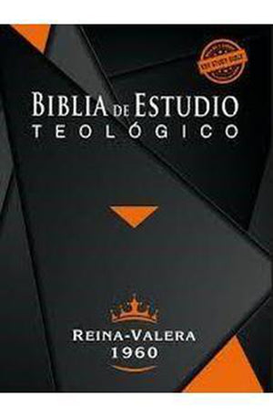 Biblia RVR 1960 de Estudio Teológico Piel Fabricada Negro con Índice