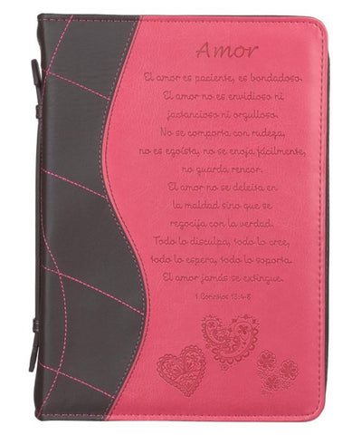 Image of Forro 1 Corintios 13:48 Rosado Mediana