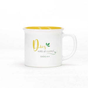 Taza 13 OZ Colección Delicia  Dios al Control