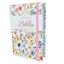 Biblia RVR 1960 Letra GrandeTamaño Manual Tapa Dura Primavera blanca Tapa Dura