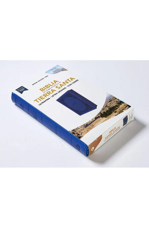Biblia RVR 1960 Ultrafina Letra Grande Símil Piel Azul con Cierre