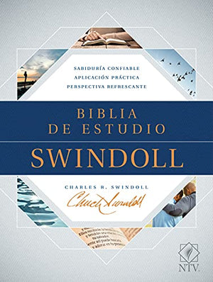 Biblia NTV de Estudio Swindoll Café Azul Turquesa con Índice