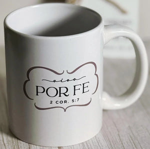 Taza Minimalista: Vivo por Fe