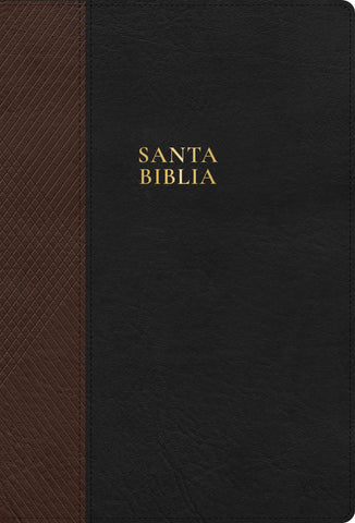 Image of Biblia RVR 1960 Letra Súper Gigante Negro y Café Símil Piel con Índice
