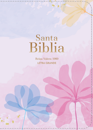Biblia RVR 1960 Compacta Letra Grande 11 puntos Símil Piel Rosado Claro