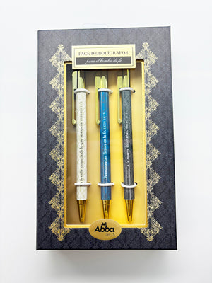 Pack 3 Bolígrafos de Lujo Hombre de Fe