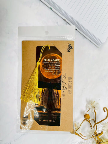 Image of Marcador de Libro con Tassel. Te Alabaré