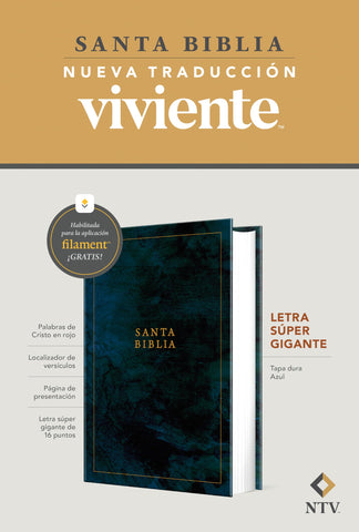 Image of Biblia NTV Letra Súper Gigante Filament Tapa Dura Azul