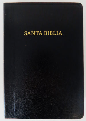 Biblia RVR 1960 Letra Grande Tamaño Manual Piel Fabricada Negro