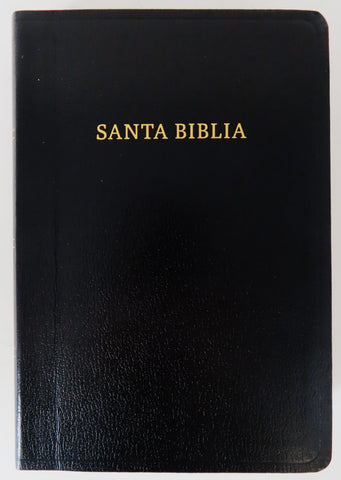 Image of Biblia RVR 1960 Letra Grande Tamaño Manual Piel Fabricada Negro