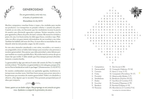 Image of 100 Devocionales para Mujeres con Sopa de Letras Letra Grande