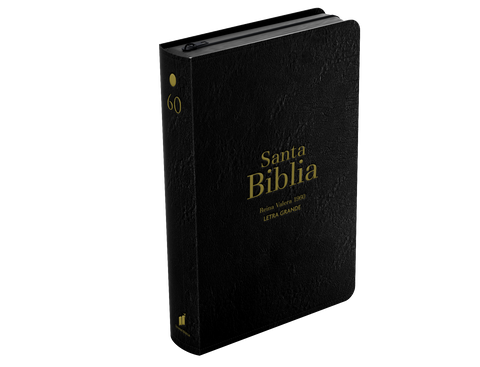 Image of Biblia RVR 1960 Letra Grande Tamaño Manual Símil Piel Negro con Cierre e Índice