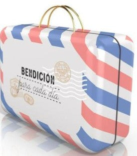 Bendición para Cada Día Caja de Promesas Metálica Maleta