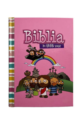 Image of Biblia RVR 1960 Mi Gran Viaje Rosa Tapa Dura