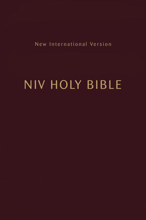 NIV, Holy Bible, Compact, Paperback, Burgundy, Comfort Print