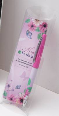 Pack Bolígrafo con Marcador de Libro. Mamá