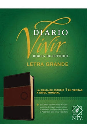 Biblia NTV de Estudio Diario Vivir Letra GrandeSentipiel Café Café Claro con Índice